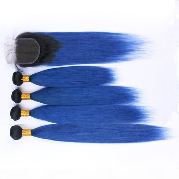 black and dark blue ombre virgin human hair 4bundles deals with closure straight 1b blue 2tone ombre 4x4 lace front closure with weaves, Black;brown
black and dark blue ombre virgin human hair 4bundles deals with closure straight 1b blue 2tone ombre 4x4 lace front closure with weaves, Black;brown