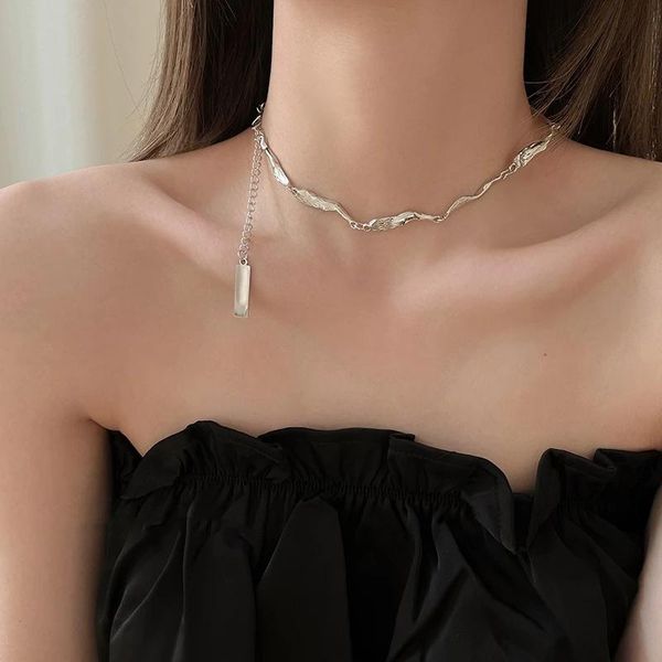 pendant necklaces fashion geometric irregular metal necklace female sweet cool girl silver color clavicle simple water wave alloy neck jewel
pendant necklaces fashion geometric irregular metal necklace female sweet cool girl silver color clavicle simple water wave alloy neck jewel