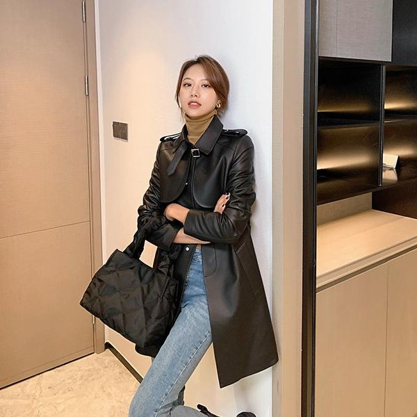 women's leather & faux genuine jackets women spring autumn 2021 clothing female real sheepskin coat mujer chaqueta zjt1515, Black
women's leather & faux genuine jackets women spring autumn 2021 clothing female real sheepskin coat mujer chaqueta zjt1515, Black
