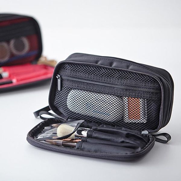 storage portable toothbrush lipsticks cosmetic sides practical bag zipper closure washing travel nylon double pjqsd, Red;black
storage portable toothbrush lipsticks cosmetic sides practical bag zipper closure washing travel nylon double pjqsd, Red;black