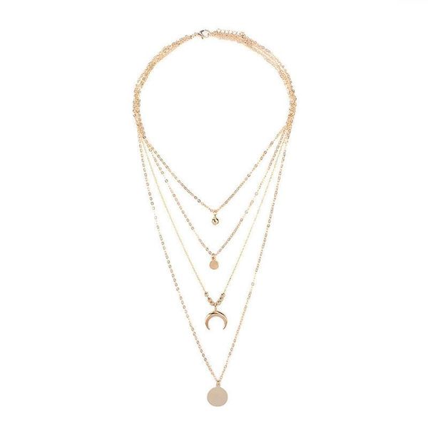 chains design women multi-layer metal layered necklace rhinestone pendant necklaces choker neck gift jewelry accessories, Silver
chains design women multi-layer metal layered necklace rhinestone pendant necklaces choker neck gift jewelry accessories, Silver