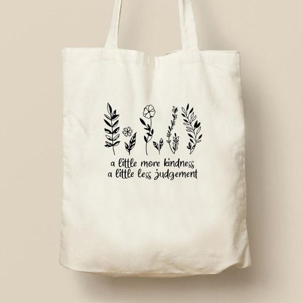 storage bags a little more kindness less judgement tote casual save the flower shoulder fashion handbags gift canvas
storage bags a little more kindness less judgement tote casual save the flower shoulder fashion handbags gift canvas