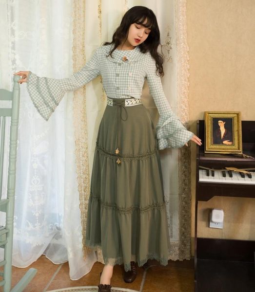 two piece dress 2021 fashion women's clothing autumn plaid shirt + skirt set 2 sets womens outfits, White
two piece dress 2021 fashion women's clothing autumn plaid shirt + skirt set 2 sets womens outfits, White