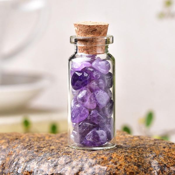 decorative objects & figurines 1pc natural crystal glass wishing bottle home decor healing stone rock mineral specimen lucky drifting decora
decorative objects & figurines 1pc natural crystal glass wishing bottle home decor healing stone rock mineral specimen lucky drifting decora
