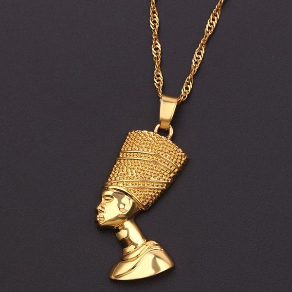 pendant necklaces egyptian queen nefertiti women men jewelry silver color/gold color jewellery african
pendant necklaces egyptian queen nefertiti women men jewelry silver color/gold color jewellery african