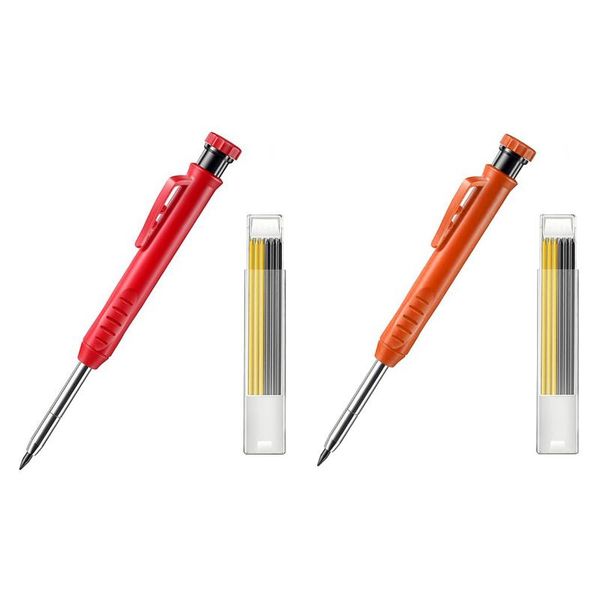 professional hand tool sets 1pcs solid carpenter pencil with 6pcs refill leads built-in sharpener deep hole mechanical marker marking tools
professional hand tool sets 1pcs solid carpenter pencil with 6pcs refill leads built-in sharpener deep hole mechanical marker marking tools