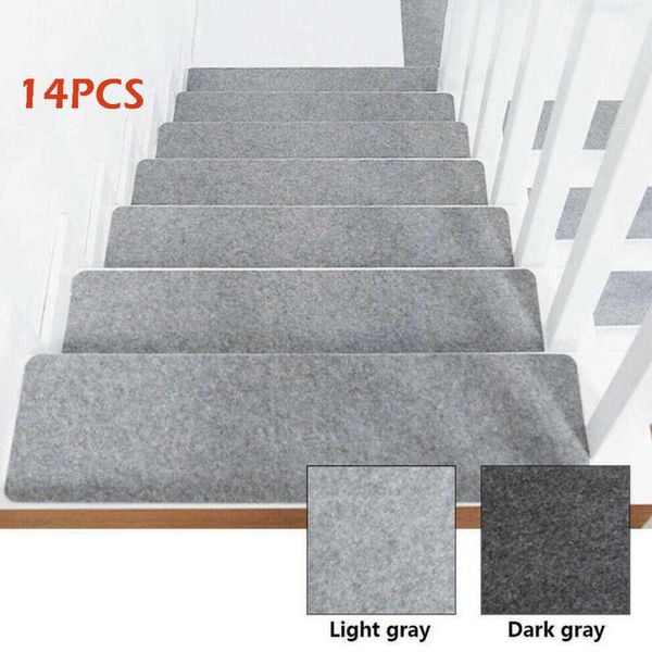 carpets 14pcs/set stair tread carpet mats self-adhesive floor mat door step staircase non slip pad protection cover pads home decor
carpets 14pcs/set stair tread carpet mats self-adhesive floor mat door step staircase non slip pad protection cover pads home decor