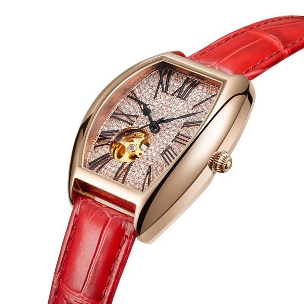 wristwatches 2021 automatic mechanical watch women hollow watches female full diamond dress ladies leather rose clock waterproof, Slivery;brown
wristwatches 2021 automatic mechanical watch women hollow watches female full diamond dress ladies leather rose clock waterproof, Slivery;brown