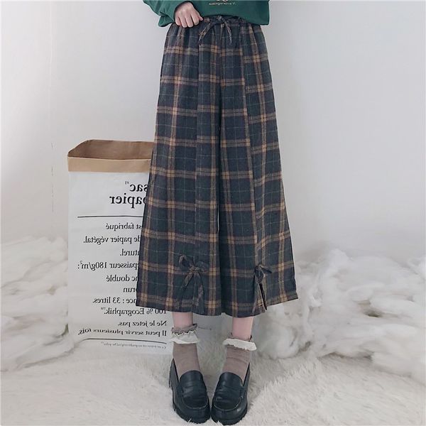 winter plaid pants women culottes korean warm pants for women korean fashion girls trousers high waist ankle length, Black;white
winter plaid pants women culottes korean warm pants for women korean fashion girls trousers high waist ankle length, Black;white