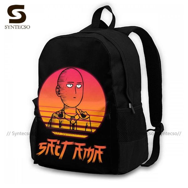 saitama backpacks polyester trekking youth backpack big unique bags