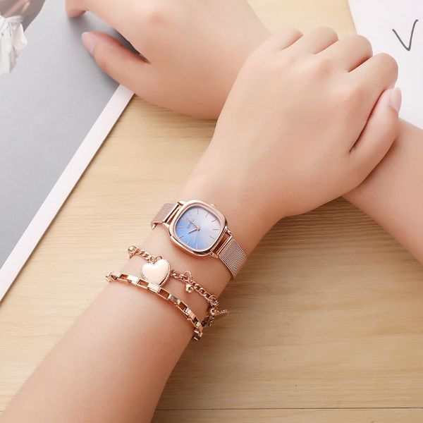 wristwatches 2pcs women watches set fashion ip gold plated rose non-fading band with stainless steel bracelet dress gfit montre femme, Slivery;brown
wristwatches 2pcs women watches set fashion ip gold plated rose non-fading band with stainless steel bracelet dress gfit montre femme, Slivery;brown