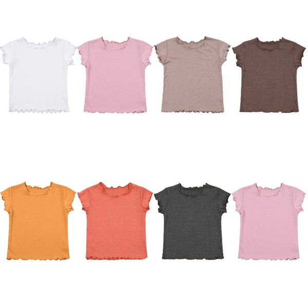t-shirts 1-6years toddler kid girls solid color tees fashion round neck short sleeve casual slim 7colors, Blue
t-shirts 1-6years toddler kid girls solid color tees fashion round neck short sleeve casual slim 7colors, Blue