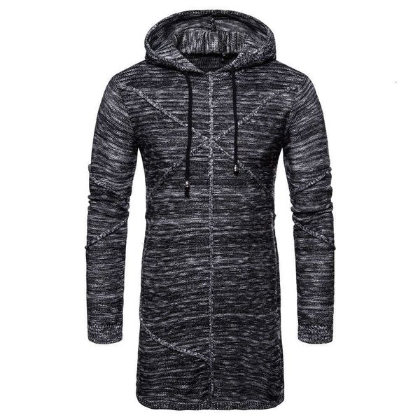 autumn and winter 2021 new casual pullover high street medium length hooded sweater men's clothing, White;black
autumn and winter 2021 new casual pullover high street medium length hooded sweater men's clothing, White;black