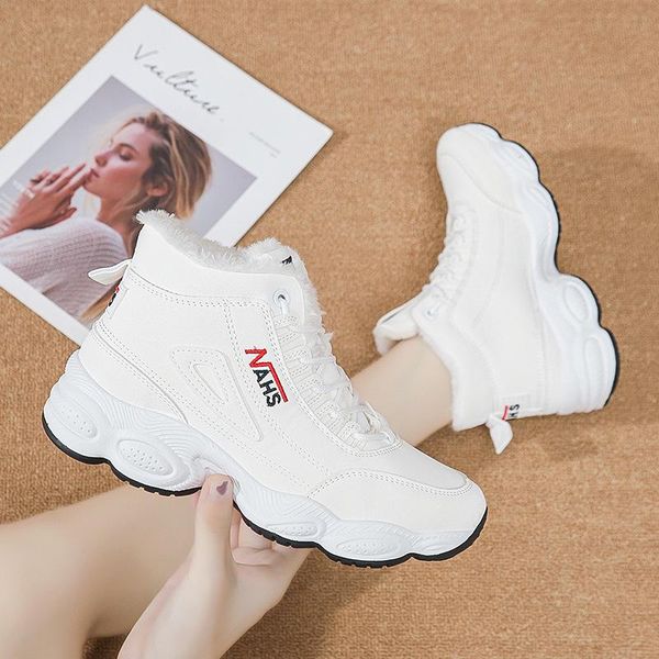 boots winter women's sneakers lace-up vulcanized shoes pu leather outdoor lady plus velvet thicken platform female sport, Black
boots winter women's sneakers lace-up vulcanized shoes pu leather outdoor lady plus velvet thicken platform female sport, Black