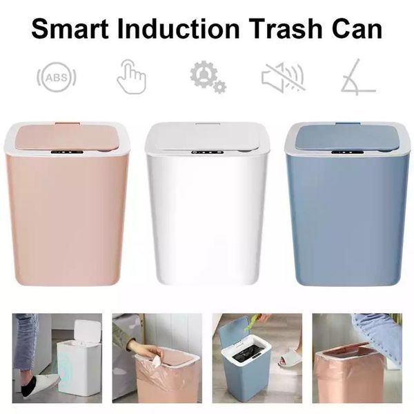 waste bins 14l smart induction trash can infrared sensor large automatic bin kitchen bathroom home intelligent electric garbage
waste bins 14l smart induction trash can infrared sensor large automatic bin kitchen bathroom home intelligent electric garbage