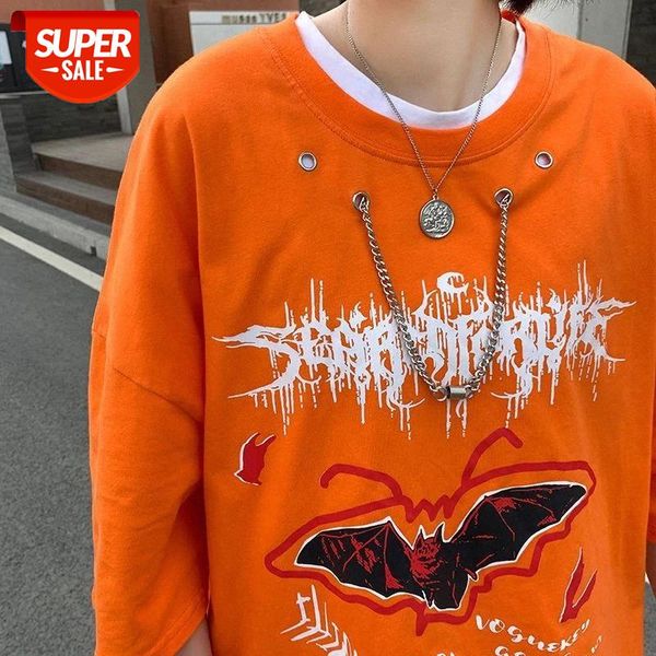 Causal loose short-sleeved t-shirts Summer ins Korean orange bat printing female hip-hop half-sleeved tops men and women lovers #Fe4D, White
Causal loose short-sleeved t-shirts Summer ins Korean orange bat printing female hip-hop half-sleeved tops men and women lovers #Fe4D, White