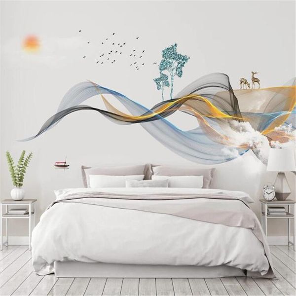wallpapers milofi custom wallpaper wall cloth chinese style hand-painted abstract lines ink landscape elk background painting
wallpapers milofi custom wallpaper wall cloth chinese style hand-painted abstract lines ink landscape elk background painting