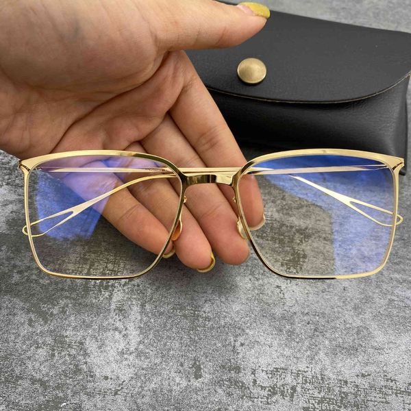 german ultra light screw less gold rimmed men's and women's metal large frame myopia glasses, White;black
german ultra light screw less gold rimmed men's and women's metal large frame myopia glasses, White;black