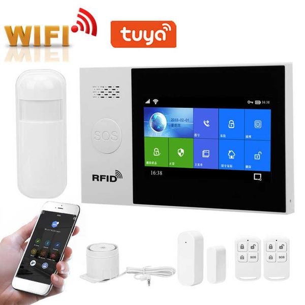 alarm systems system for home wifi+gsm+gprs 4.3in tft touch screen burglar colorful display systerm tuya 100-240v
alarm systems system for home wifi+gsm+gprs 4.3in tft touch screen burglar colorful display systerm tuya 100-240v