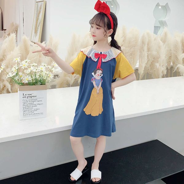 children's nightdress pajamas summer girls' princess style thin parent child dress mother daughter middle school children modal sh, Blue;red
children's nightdress pajamas summer girls' princess style thin parent child dress mother daughter middle school children modal sh, Blue;red