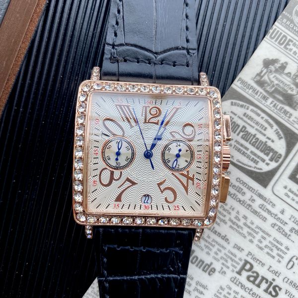 2-mens watches square leather strap fashion quartz movement automatic date business casual montre de luxe watch designer, Slivery;brown
2-mens watches square leather strap fashion quartz movement automatic date business casual montre de luxe watch designer, Slivery;brown
