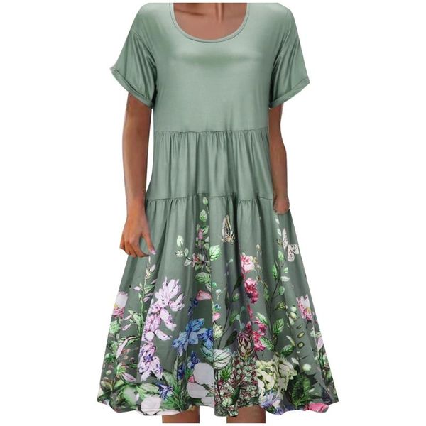 casual dresses women summer fashion short-sleeved butterfly print loose boho for party robe vestidos, Black;gray
casual dresses women summer fashion short-sleeved butterfly print loose boho for party robe vestidos, Black;gray
