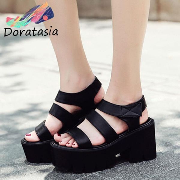 doratasia brand new women black hook loop platform open toe shoes punk gothic cool stylish summer sandals women sandals
doratasia brand new women black hook loop platform open toe shoes punk gothic cool stylish summer sandals women sandals