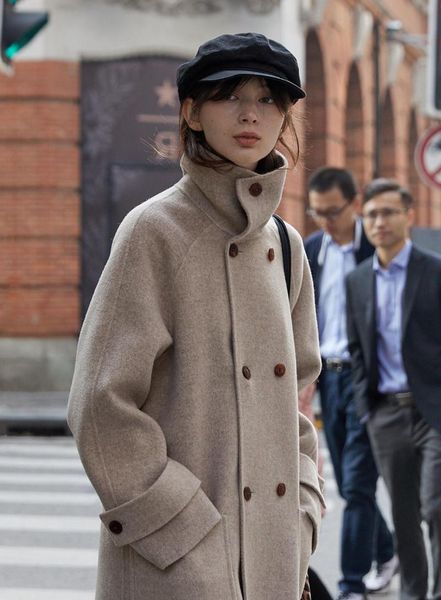 women's wool & blends woolen coat middle school long autumn winter 2021 thickened black loose college style knee length
women's wool & blends woolen coat middle school long autumn winter 2021 thickened black loose college style knee length