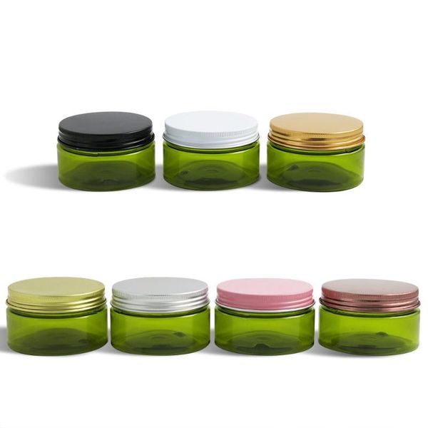 20 x 100g 100cc empty green cream cosmetic jar container with gold metal aluminium cap with pe pad
20 x 100g 100cc empty green cream cosmetic jar container with gold metal aluminium cap with pe pad