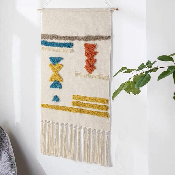 tapestries cotton tassel tapestry bohemian hand-woven wall hanging geometric canvas art background cloth home decoration
tapestries cotton tassel tapestry bohemian hand-woven wall hanging geometric canvas art background cloth home decoration