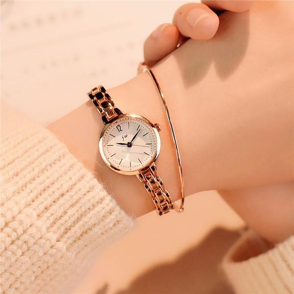 wristwatches women's fashion luxury gold bracelet ladies wrist watch full stainless steel casual women watches simple small female cloc, Slivery;brown
wristwatches women's fashion luxury gold bracelet ladies wrist watch full stainless steel casual women watches simple small female cloc, Slivery;brown