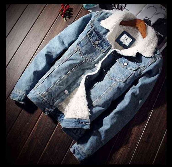 men's jackets winter sheepskin jeans jacket fashion trendy korean loose lamb fur lining coat for men thick mens clothing jackets 8p7g, Black;brown
men's jackets winter sheepskin jeans jacket fashion trendy korean loose lamb fur lining coat for men thick mens clothing jackets 8p7g, Black;brown
