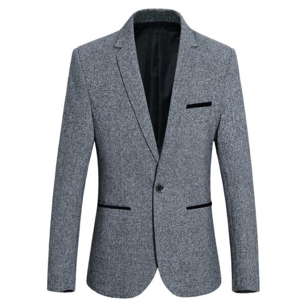 men's suits & blazers spring and autumn business casual suit wild trend coat fashion man slim a button down jacket, White;black
men's suits & blazers spring and autumn business casual suit wild trend coat fashion man slim a button down jacket, White;black