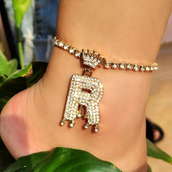 anklets summer beach crystal letter a-z initial bracelet for women shiny rhinestone crown alphabet leg foot chain anklet jewelry, Red;blue
anklets summer beach crystal letter a-z initial bracelet for women shiny rhinestone crown alphabet leg foot chain anklet jewelry, Red;blue