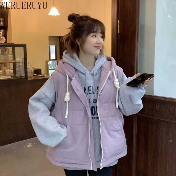 werueruyu autumn winter women's solid color loose vest drawstring stand collar vest jacket cotton padded women's windproof warm 21, Black;white
werueruyu autumn winter women's solid color loose vest drawstring stand collar vest jacket cotton padded women's windproof warm 21, Black;white