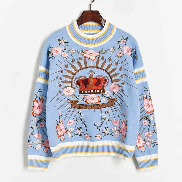 women's sweaters autumn and winter embroidery floral loose sweater women long sleeve knitted pullover black blue modis pssm, White;black
women's sweaters autumn and winter embroidery floral loose sweater women long sleeve knitted pullover black blue modis pssm, White;black