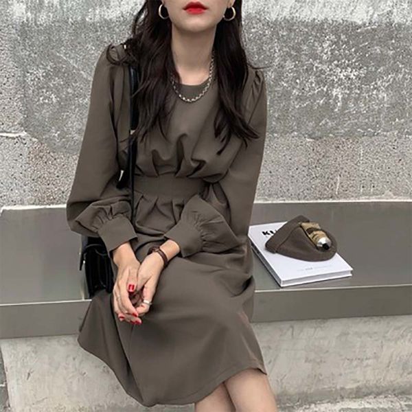 retro-female dark temperament feel literary shirt elegant neck waist thin dress plied rnsh, Black;gray
retro-female dark temperament feel literary shirt elegant neck waist thin dress plied rnsh, Black;gray
