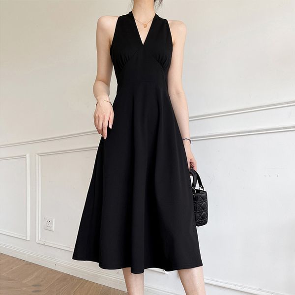 casual dresses black summer 2021 hepburn v deep neck sling elegant womenswear, Black;gray
casual dresses black summer 2021 hepburn v deep neck sling elegant womenswear, Black;gray