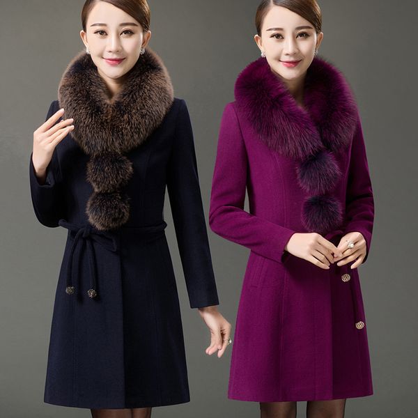 2021 new woman coats winter thick wool coat female long jacket plus size 5xl 6xl faux fur collar casaco feminino kj244 wiha, Black
2021 new woman coats winter thick wool coat female long jacket plus size 5xl 6xl faux fur collar casaco feminino kj244 wiha, Black