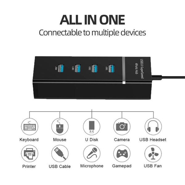 hubs usb hub 3.0 multi splitter high speed 4 port all in one for pc computer accessories
hubs usb hub 3.0 multi splitter high speed 4 port all in one for pc computer accessories