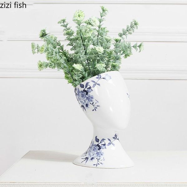 vases modern abstract flower vase ceramics ornaments decoration personality creative blue and white porcelain chinese pot
vases modern abstract flower vase ceramics ornaments decoration personality creative blue and white porcelain chinese pot