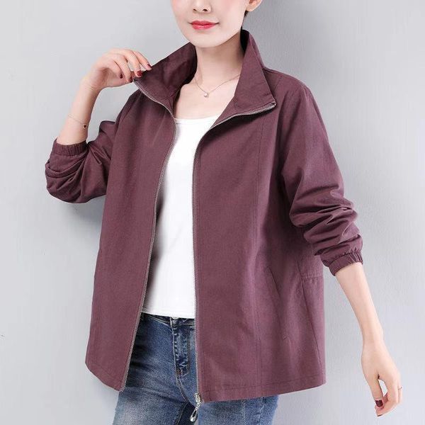 women's jackets large size jacket 2021 autumn long sleeve casual windbreaker female zipper basic coats outwear plus 4xl, Black;brown
women's jackets large size jacket 2021 autumn long sleeve casual windbreaker female zipper basic coats outwear plus 4xl, Black;brown