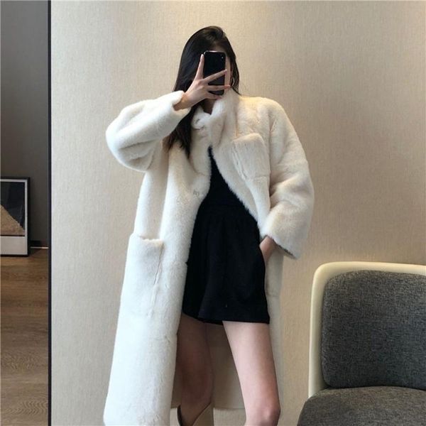 women's fur & faux fashion winter coat female autumn loose medium length thickened temperament imitation lamb grass warm, Black
women's fur & faux fashion winter coat female autumn loose medium length thickened temperament imitation lamb grass warm, Black