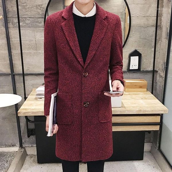 men's wool & blends winter fashion mens long jacket trench casual business coat warm lapel collar sobretudo korean straight slim fit ov, Black
men's wool & blends winter fashion mens long jacket trench casual business coat warm lapel collar sobretudo korean straight slim fit ov, Black