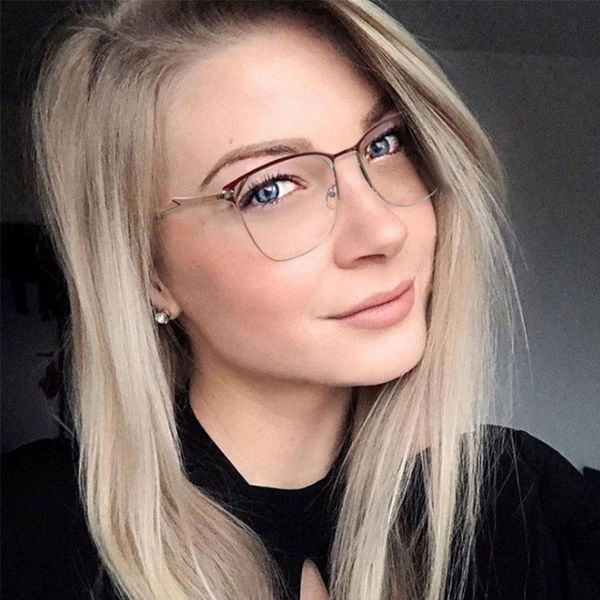 fashion sunglasses frames cat eye anti blue light half-frame optical glasses men women computer eyeglasses 50094, Black
fashion sunglasses frames cat eye anti blue light half-frame optical glasses men women computer eyeglasses 50094, Black