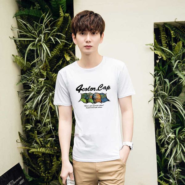 sleeve men's short t-shirt korean round neck leisure summer white and black fashion men's women's half sleeves
sleeve men's short t-shirt korean round neck leisure summer white and black fashion men's women's half sleeves