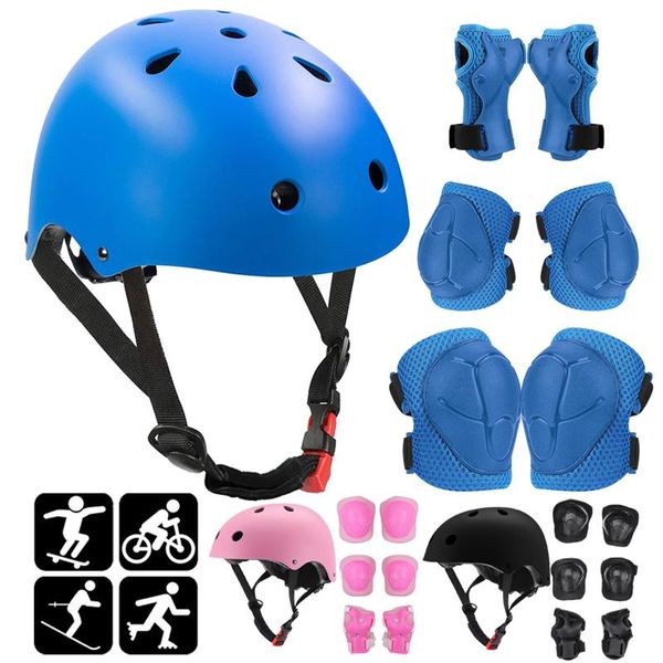 cycling helmets 7pcs skateboard helmet protective knee elbow guard wrist roller skating bike bicycle protect kits for youth kids
cycling helmets 7pcs skateboard helmet protective knee elbow guard wrist roller skating bike bicycle protect kits for youth kids