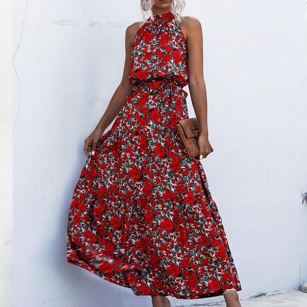 casual dresses summer elegant beach women dress 2021 long print flowers polka-dot strap ladies halter boho vintage party, Black;gray
casual dresses summer elegant beach women dress 2021 long print flowers polka-dot strap ladies halter boho vintage party, Black;gray