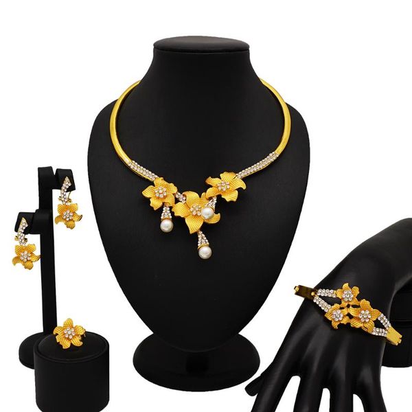 earrings & necklace african dubai gold bridal jewelry sets for women bracelet wedding party crystal ring, Silver
earrings & necklace african dubai gold bridal jewelry sets for women bracelet wedding party crystal ring, Silver