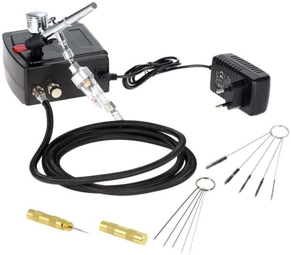 professional spray guns 0.3mm gun airbrush kit for nail tattoos dual action with compressor set air brush cake model painting tool
professional spray guns 0.3mm gun airbrush kit for nail tattoos dual action with compressor set air brush cake model painting tool